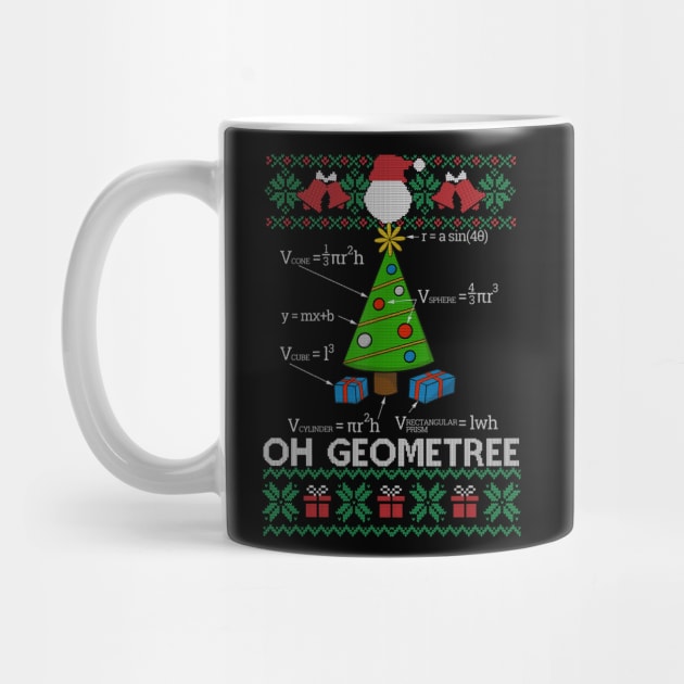 Funny Math Geometry Christmas Tree Geometree Teacher Funny Christmas by SloanCainm9cmi